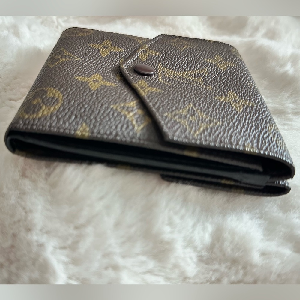 Brown and Gold Monogram Wallet